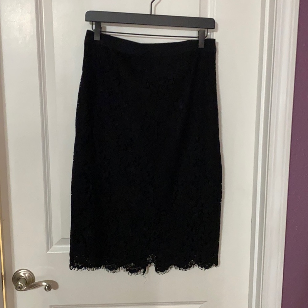 Banana Republic Black Lace Skirt